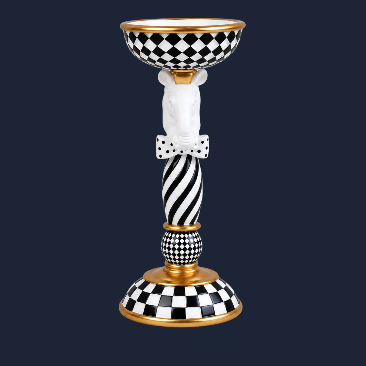 Curious Creatures Black and White Candle Holders