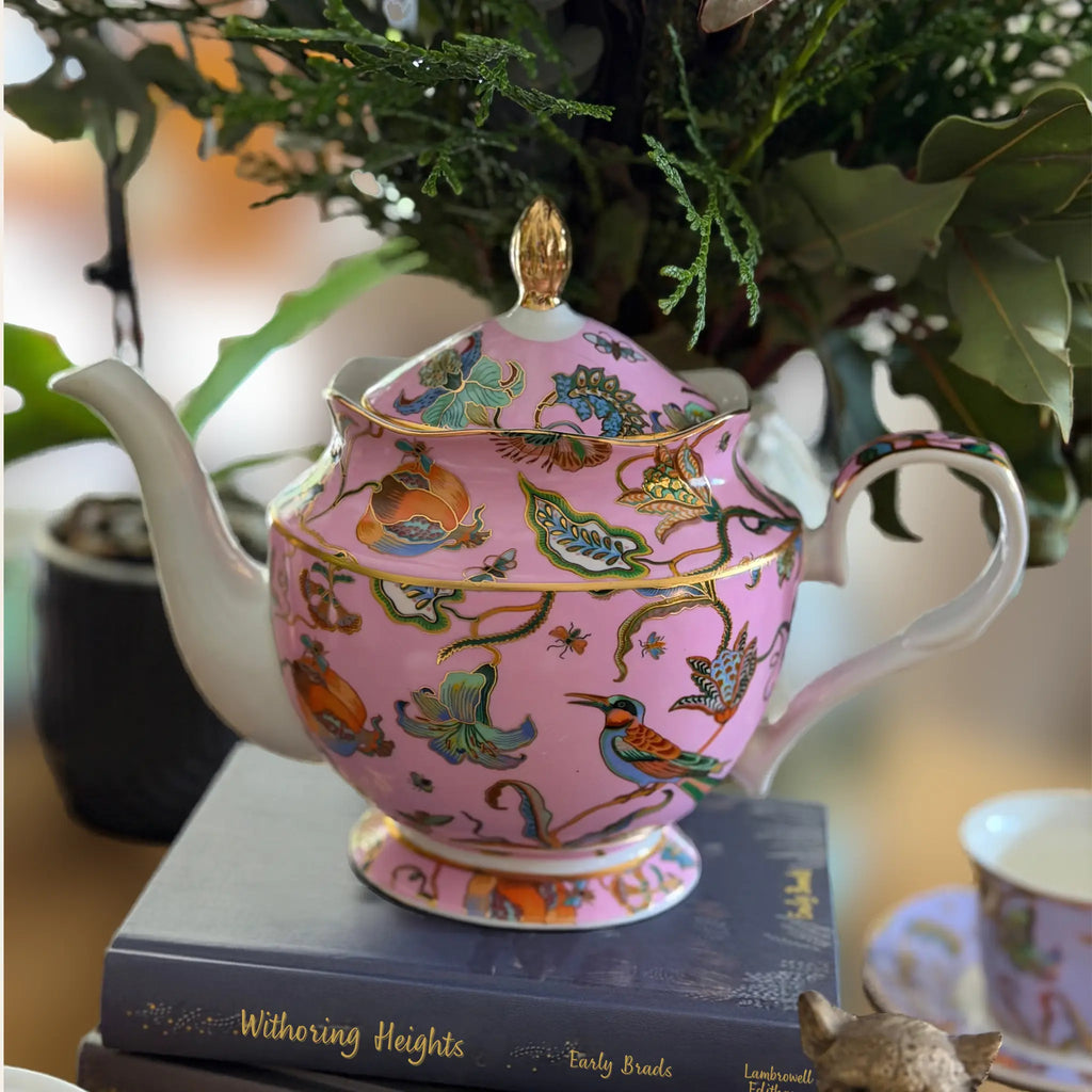 Aveline Pink Bird Teapot Swing Gifts