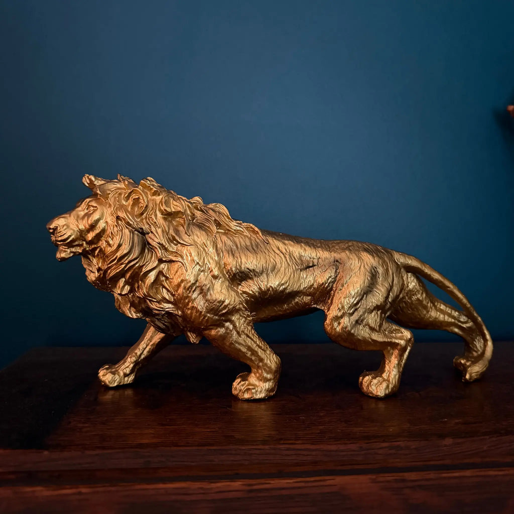 Leopold Gold Lion Sculpture Swing Gifts