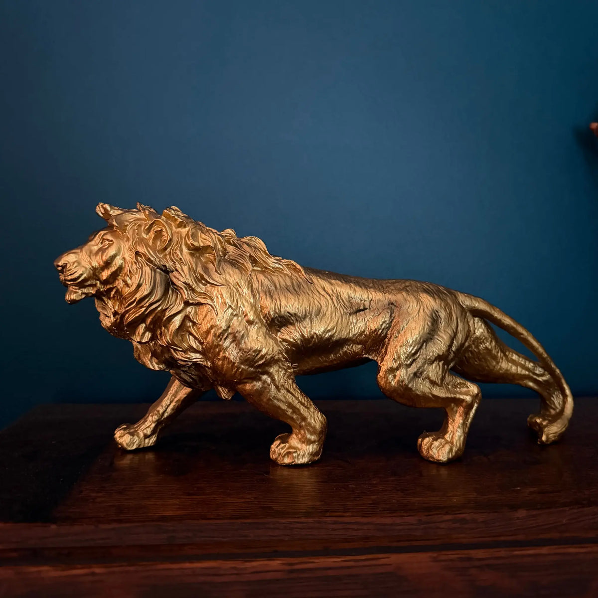 Leopold Gold Lion Sculpture Swing Gifts