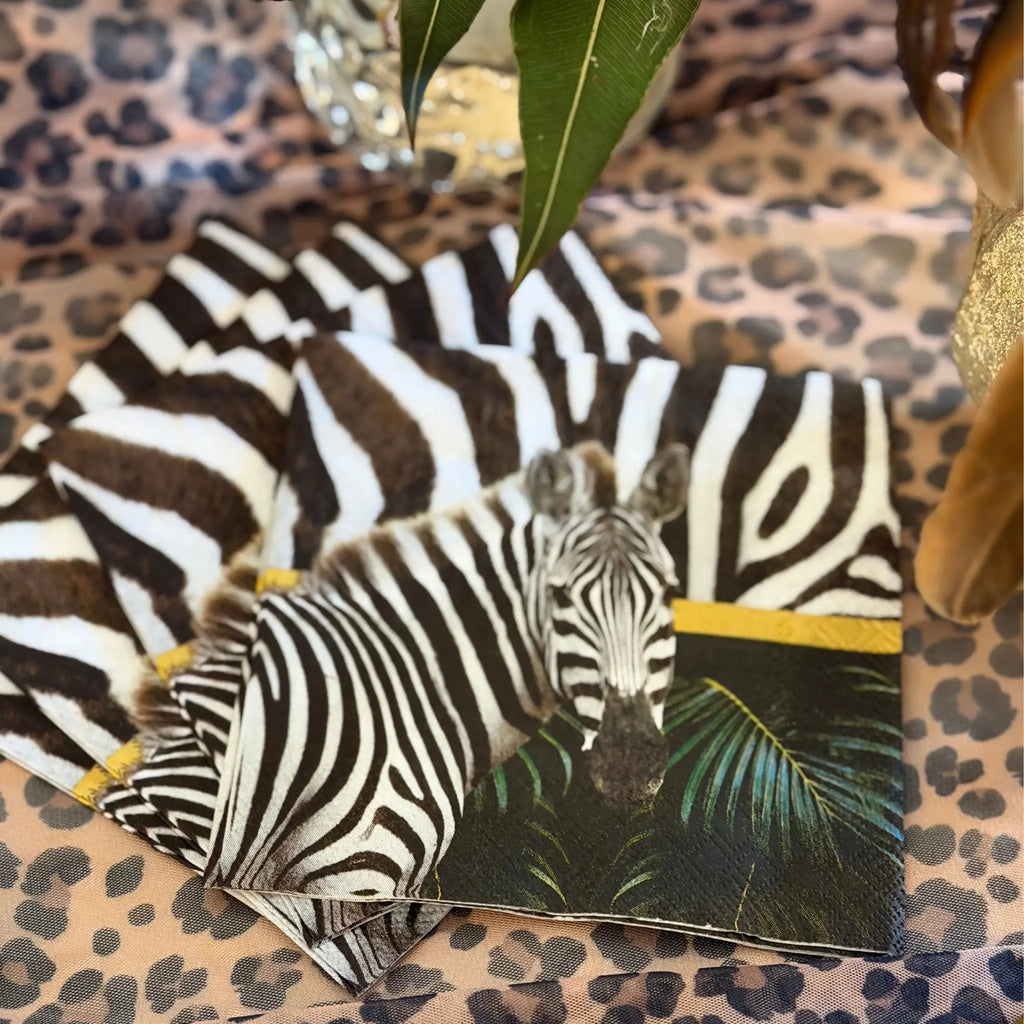 Wild Stripes Cocktail Napkins Manor Road