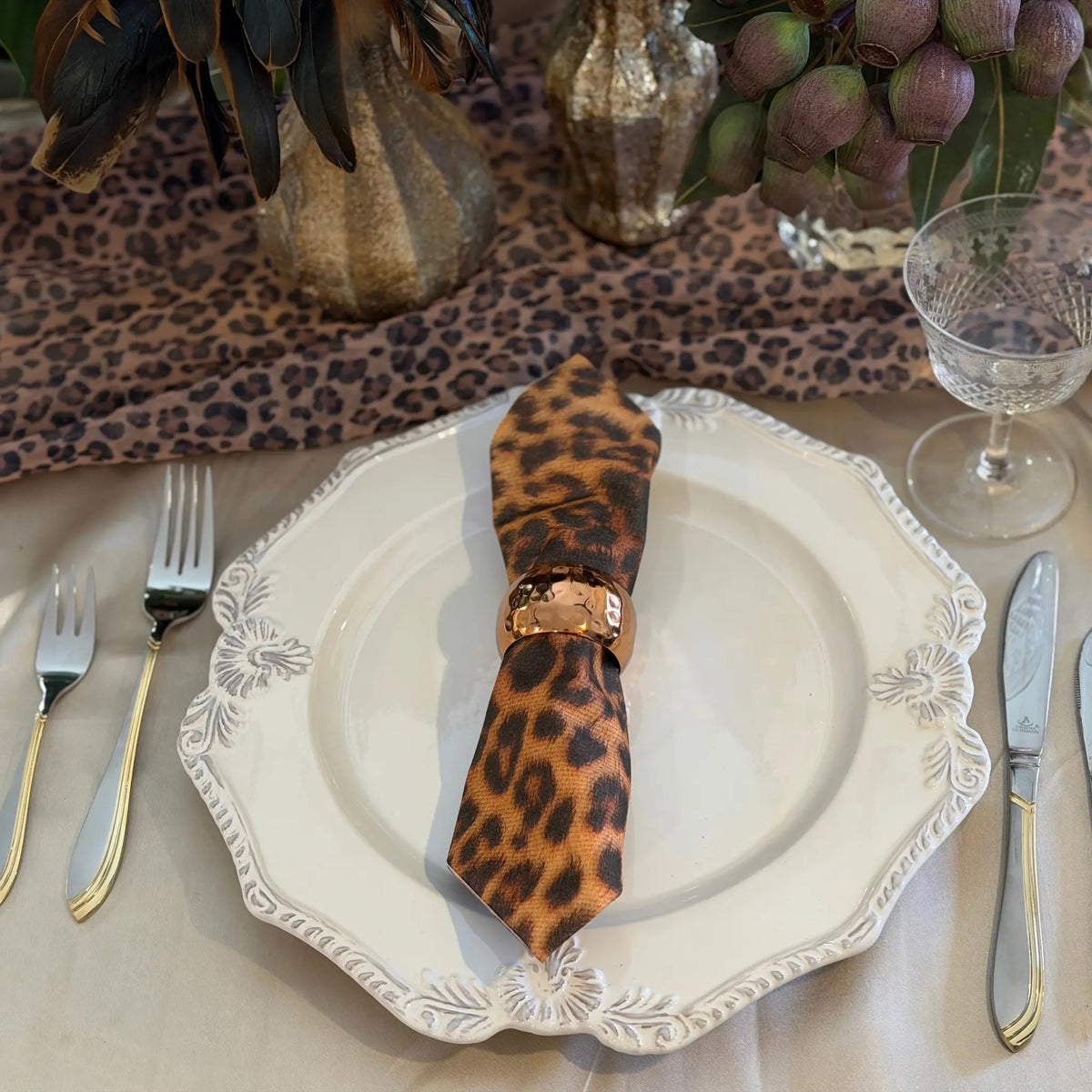 The Leopard Dinner Napkins Manor Road