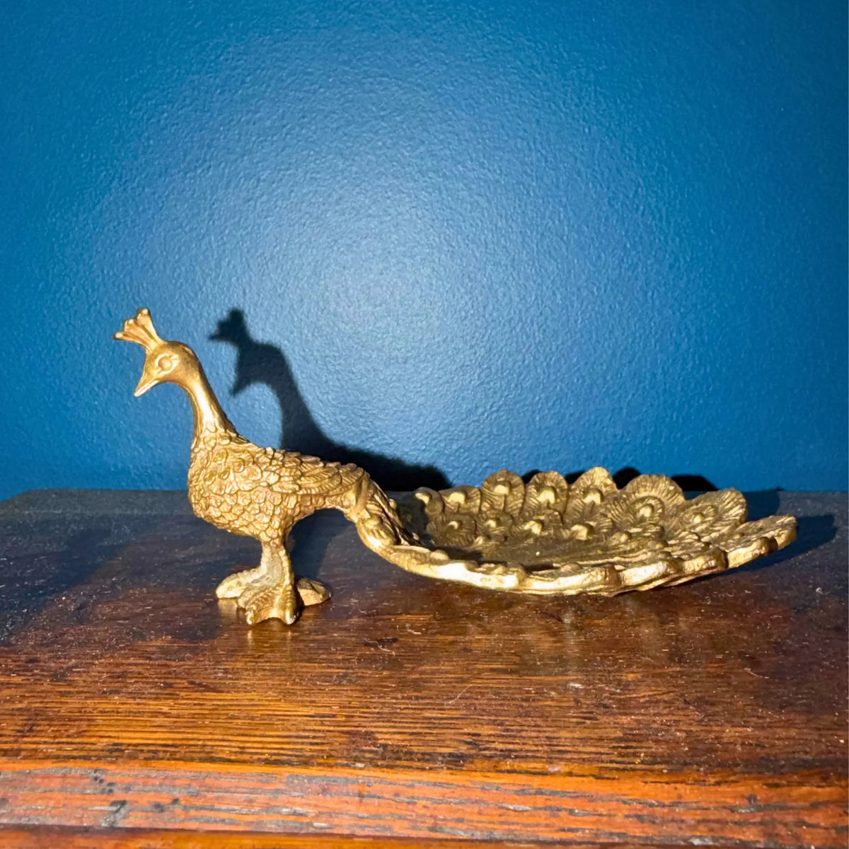 Ottilie Gold Peacock Dish Swing Gifts