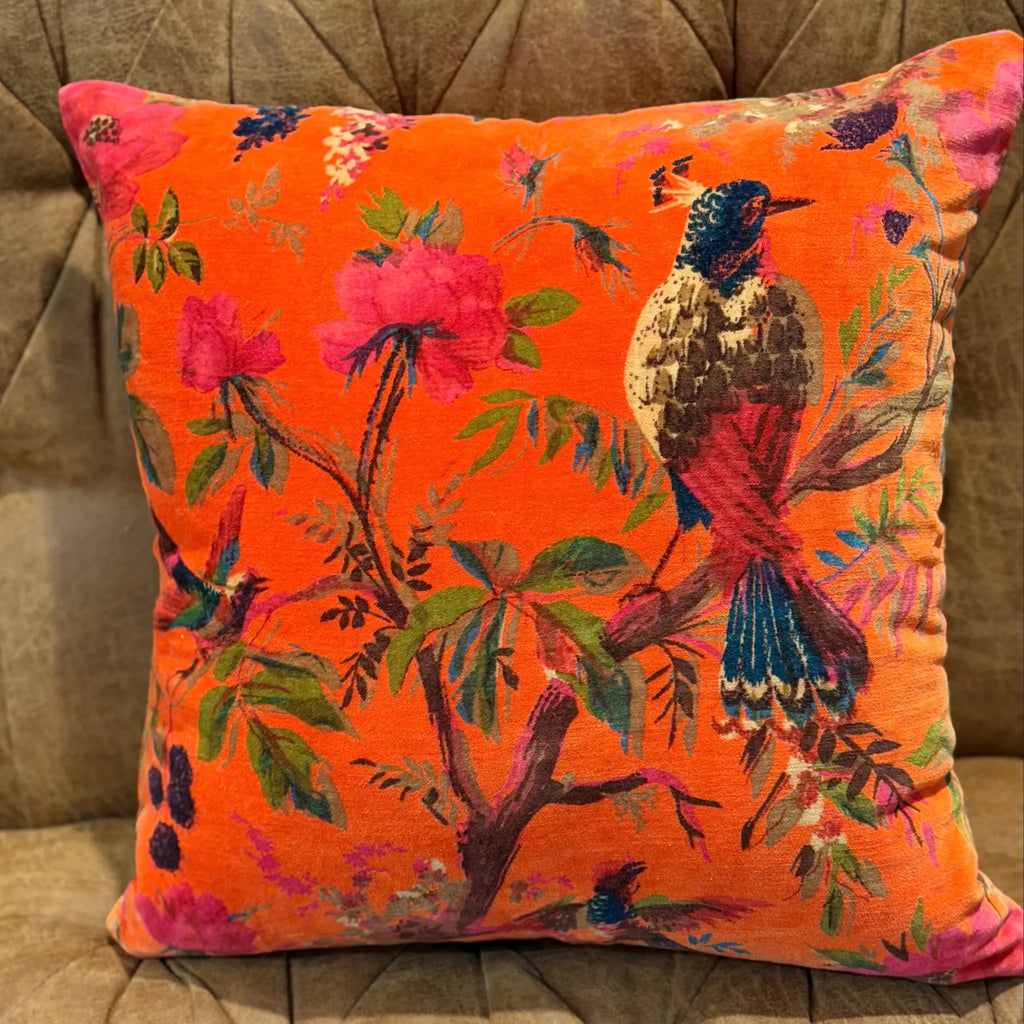 The Tangerine Salon Velvet Cushion Cover Linen Connection