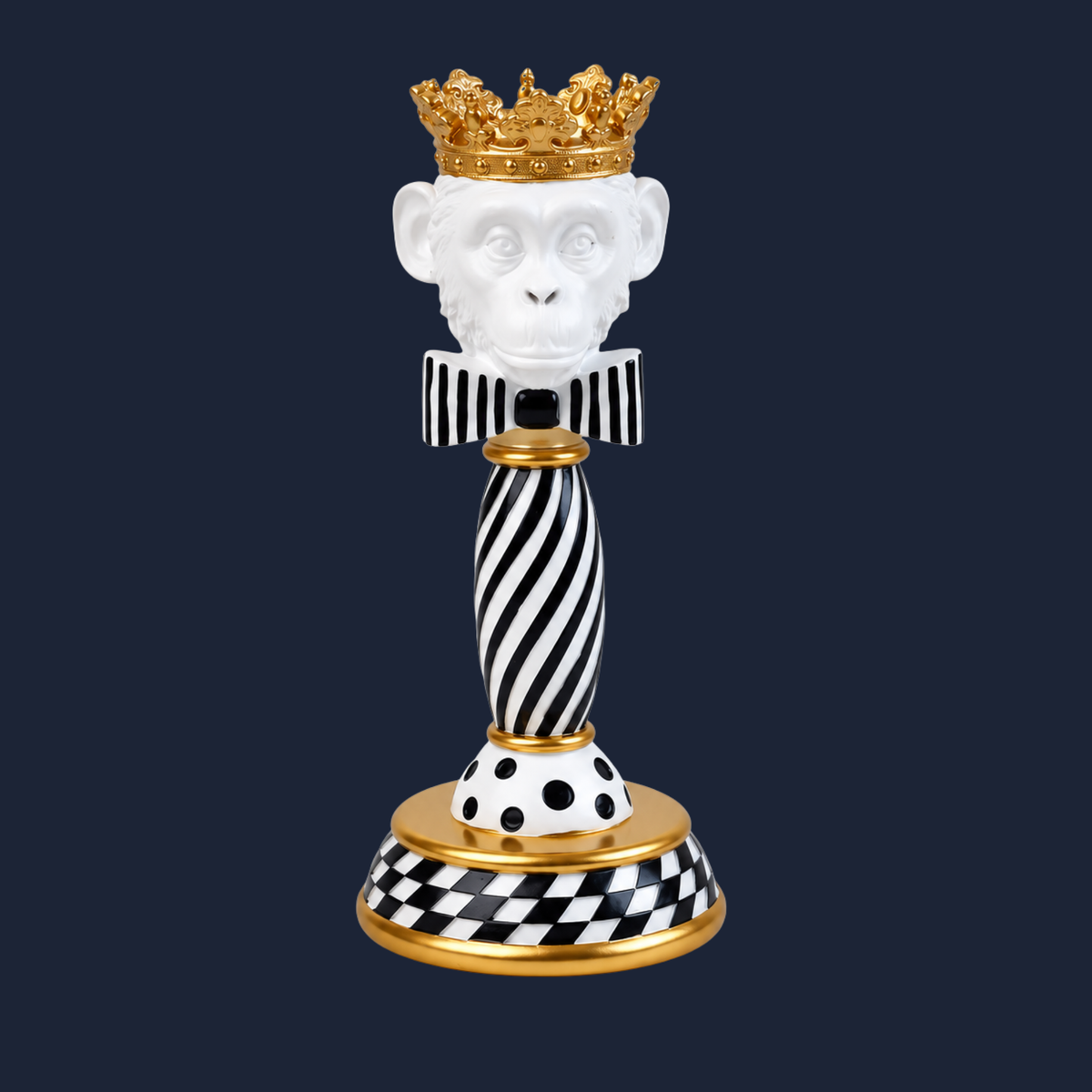 Curious Creatures Black and White Candle Holders