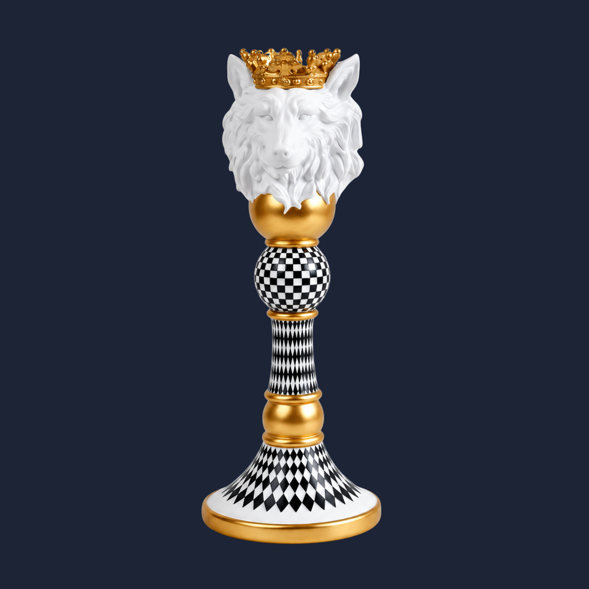 Curious Creatures Black and White Candle Holders