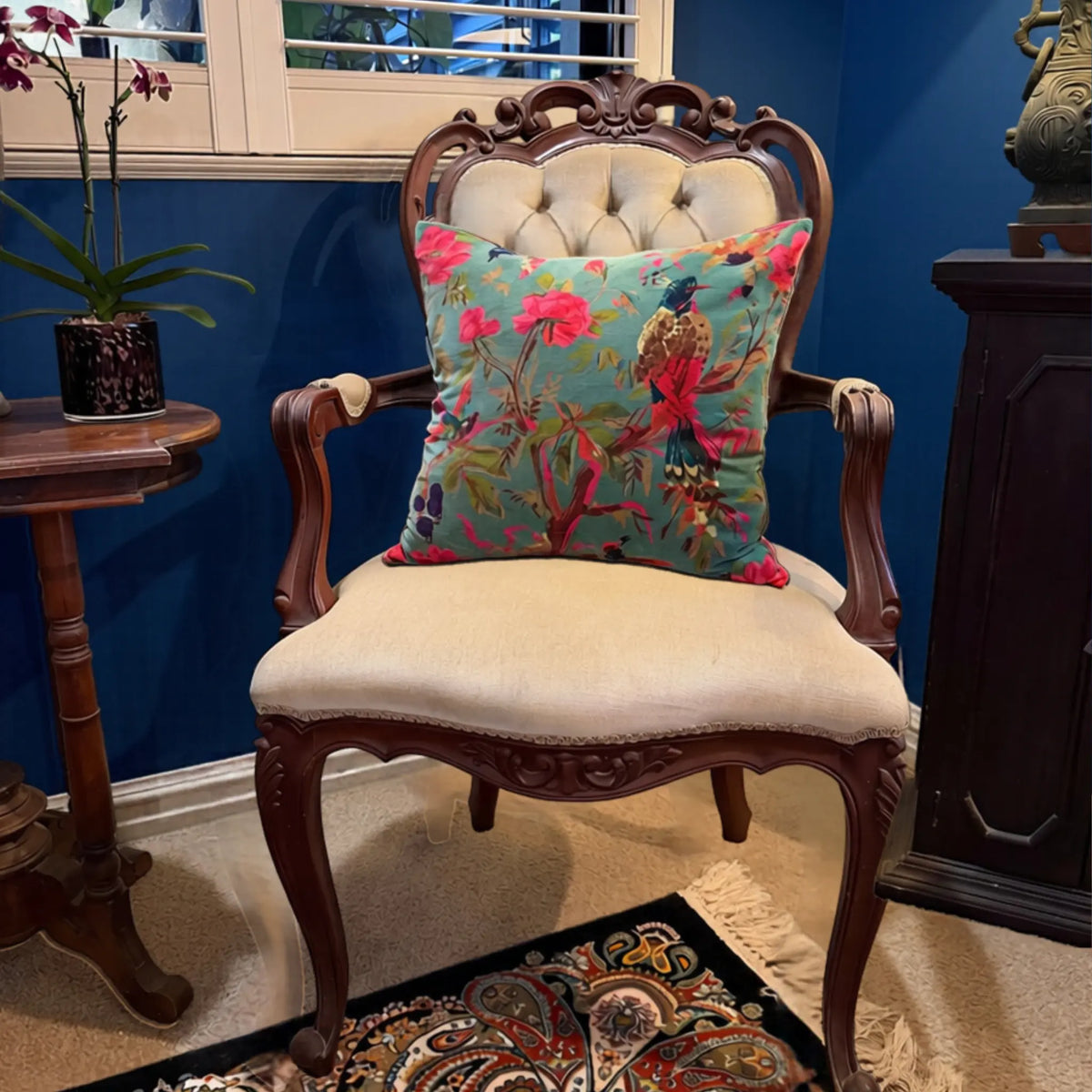 The Glasshouse Velvet Cushion Cover Linen Connection