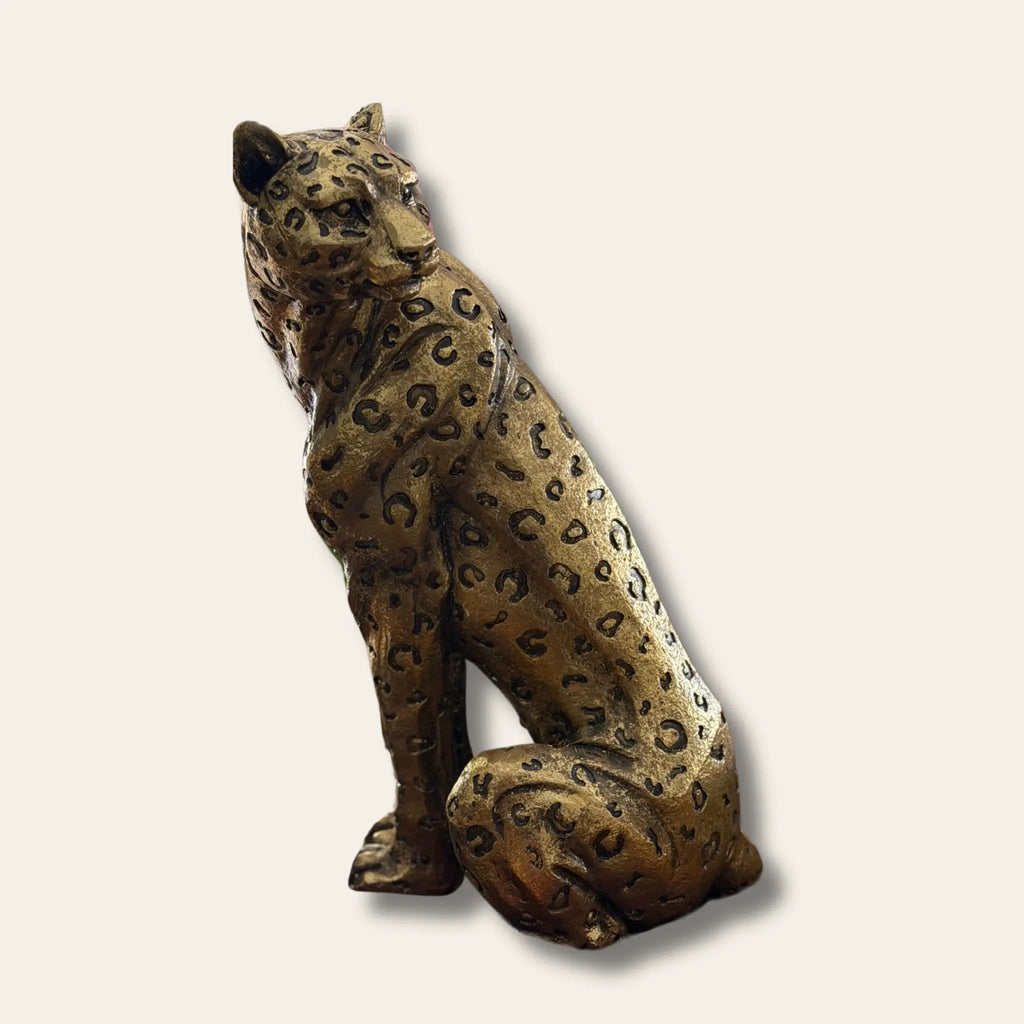 Delphine Sitting Cheetah Sculpture Swing Gifts
