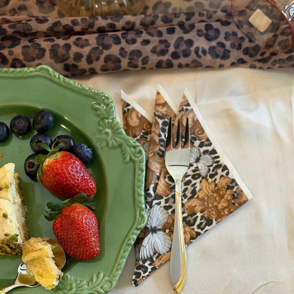 Baroque Leopard Cocktail Napkins Manor Road