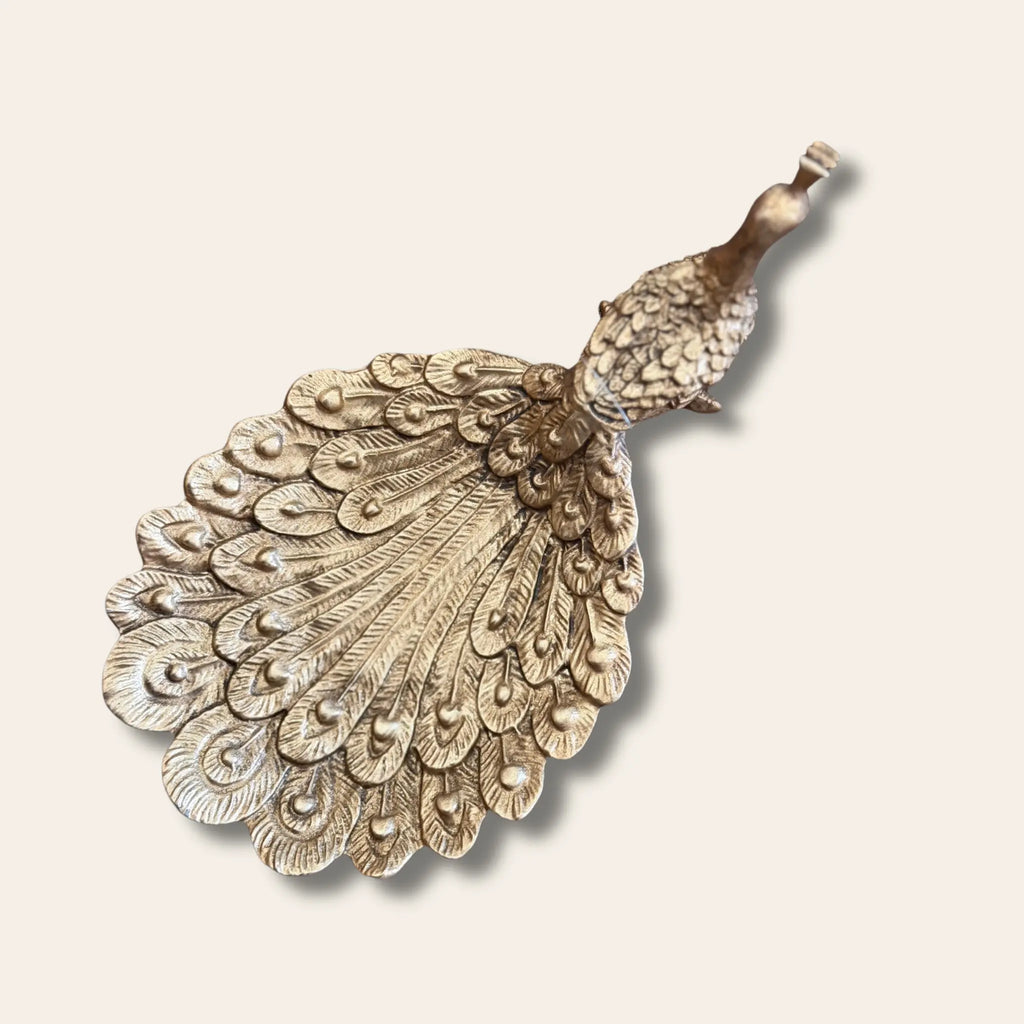 Ottilie Gold Peacock Dish Swing Gifts