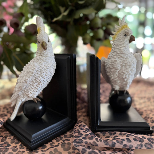 Agatha & Enid Cockatoo Bookends Swing Gifts