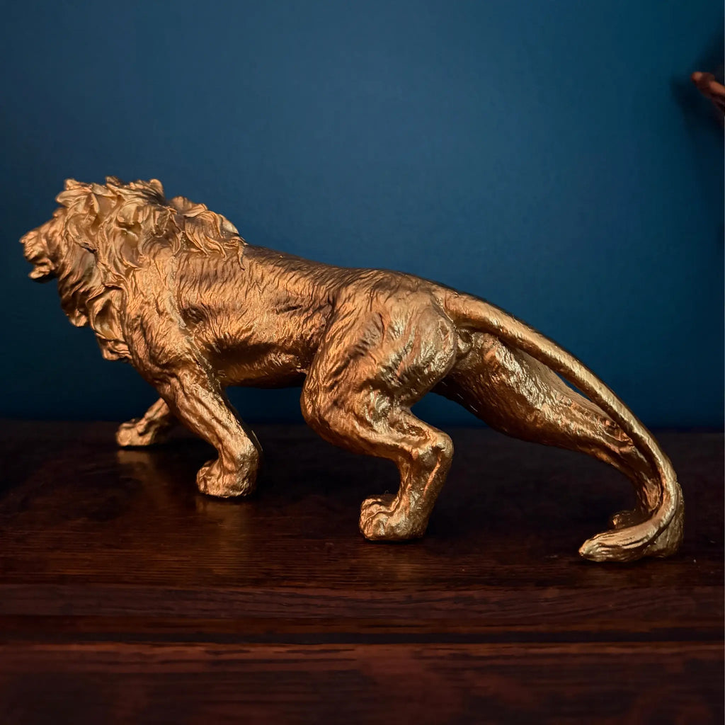 Leopold Gold Lion Sculpture Swing Gifts