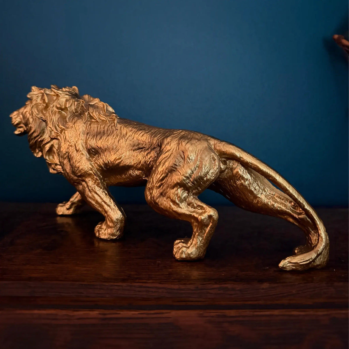 Leopold Gold Lion Sculpture Swing Gifts