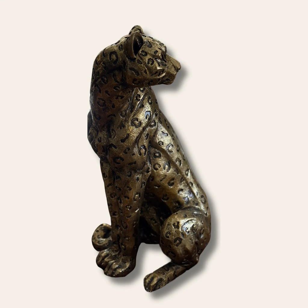 Delphine Sitting Cheetah Sculpture Swing Gifts