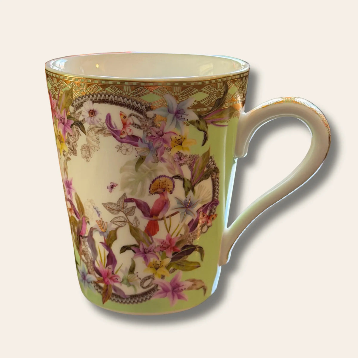 Primrose Green Rose Floral Coffee for Two Swing Gifts
