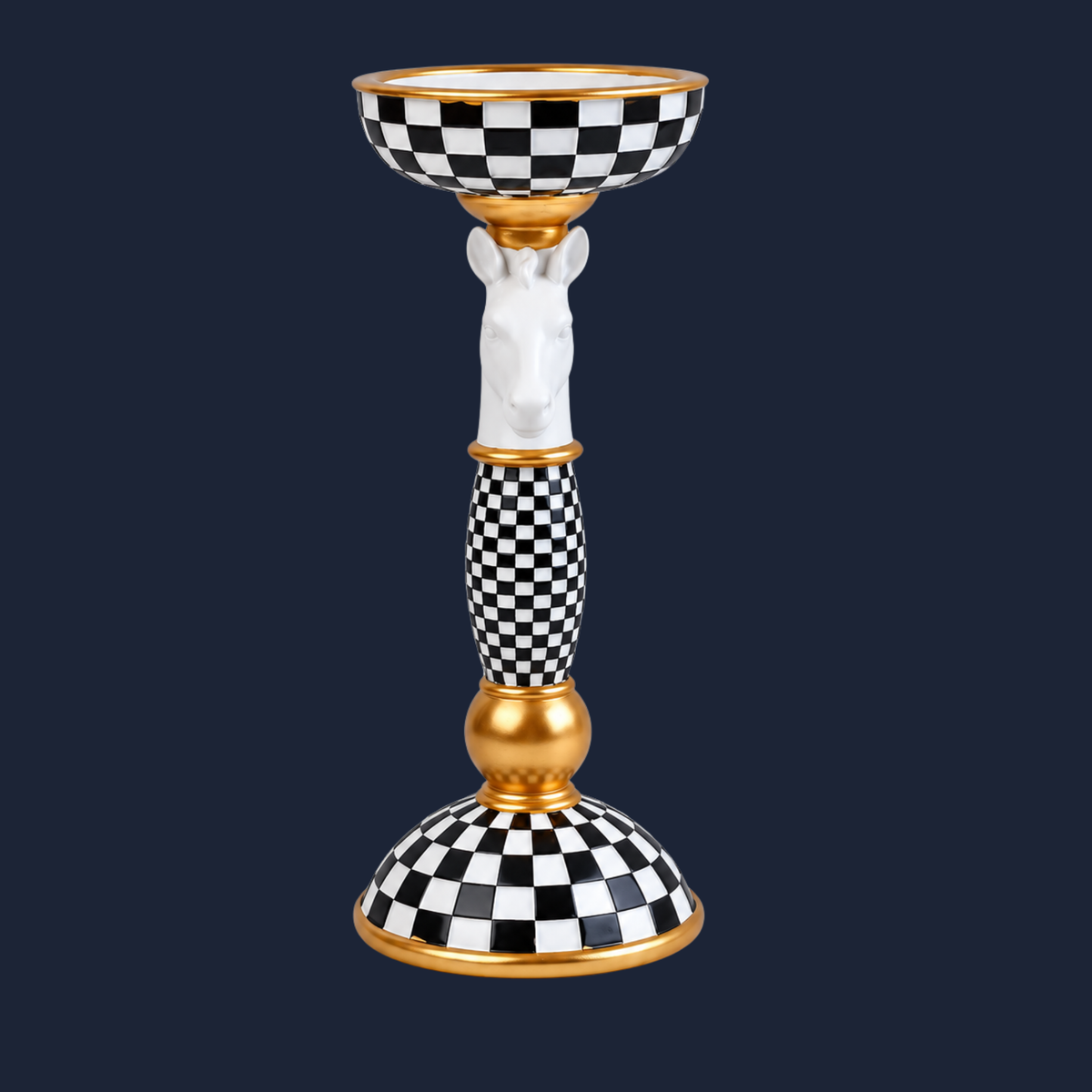 Curious Creatures Black and White Candle Holders