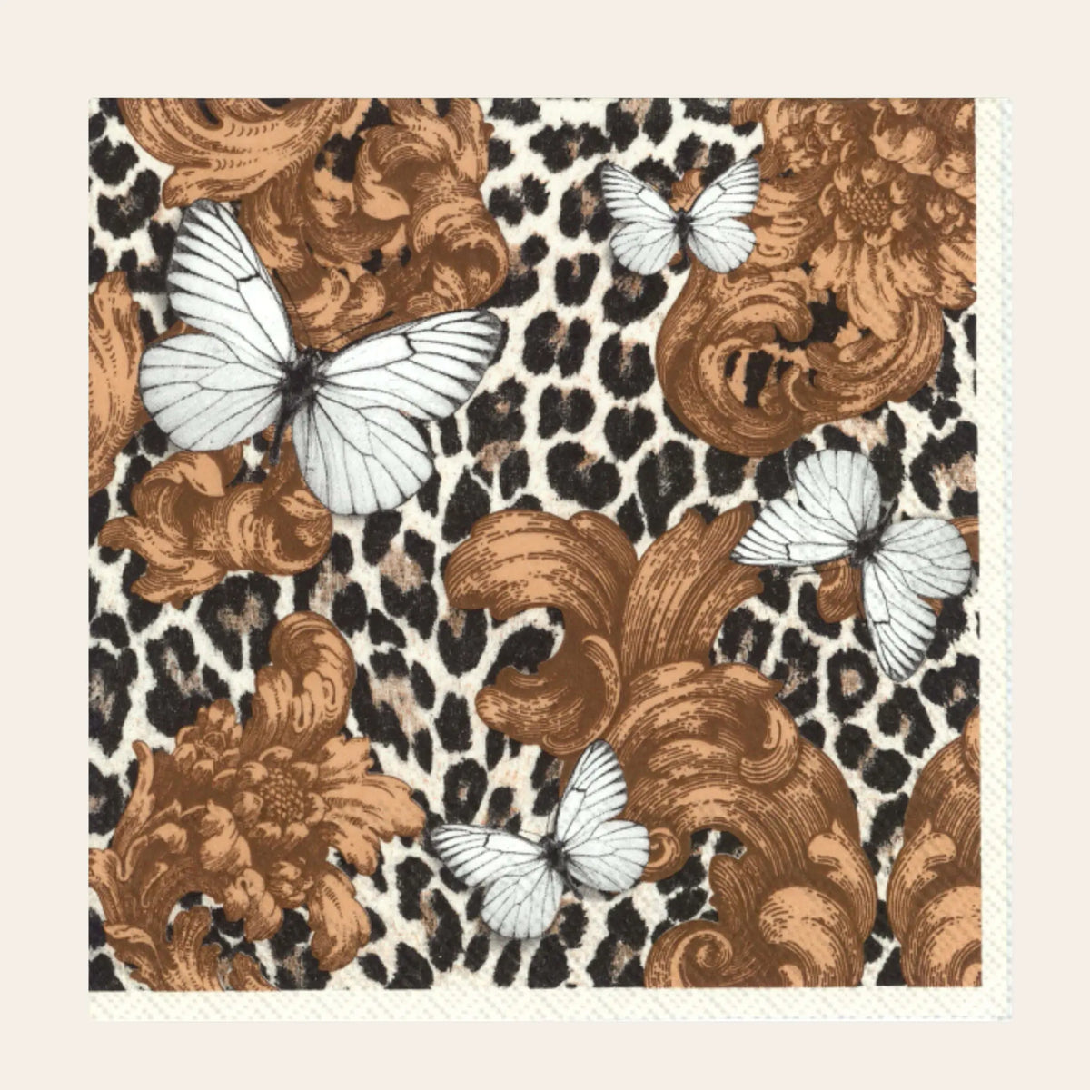 Baroque Leopard Cocktail Napkins Manor Road