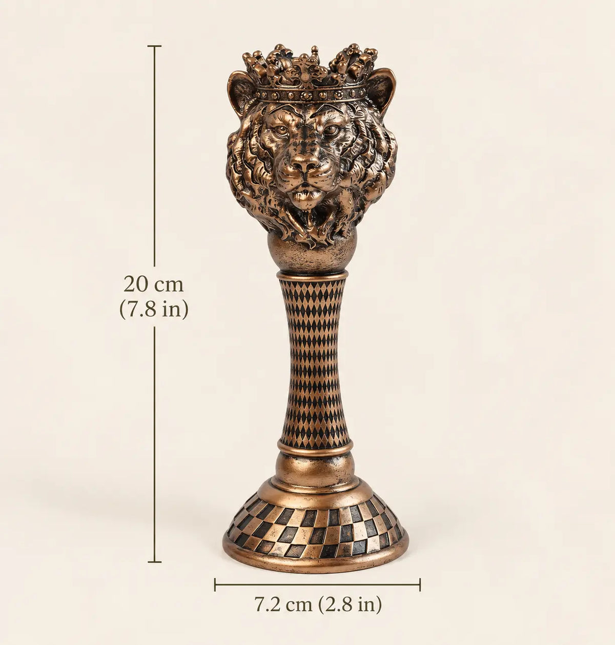 Curious Creatures Bronze Candle Holders The Wolf and Peacock