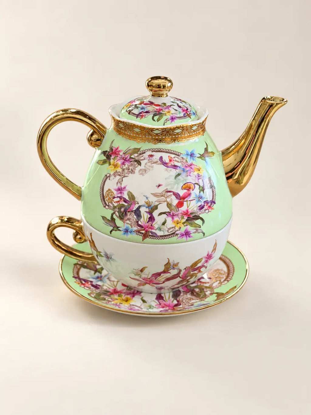 Primrose Floral Tea for One Set Swing Gifts