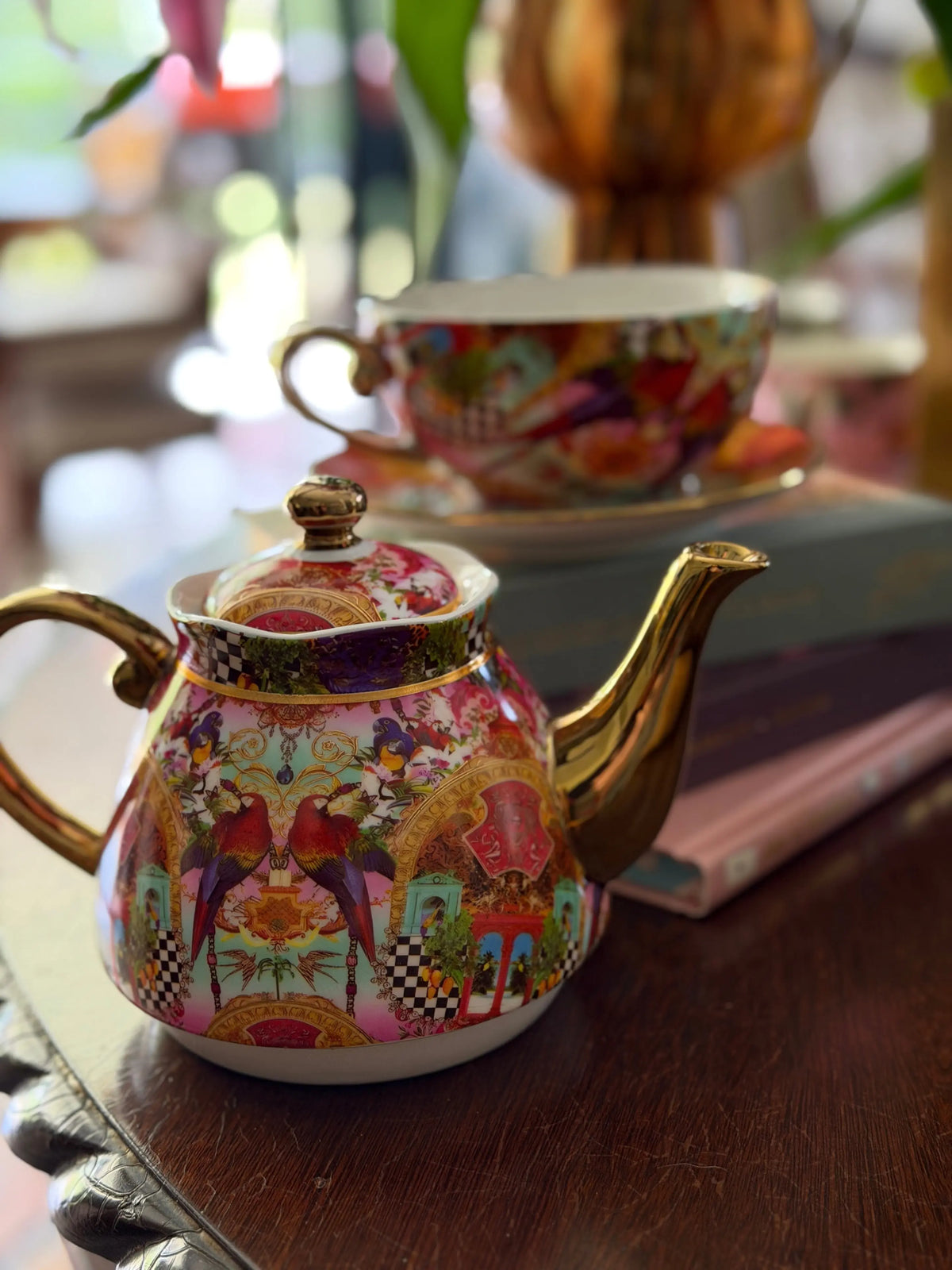 Tallulah Parrot Tea for One Set Swing Gifts